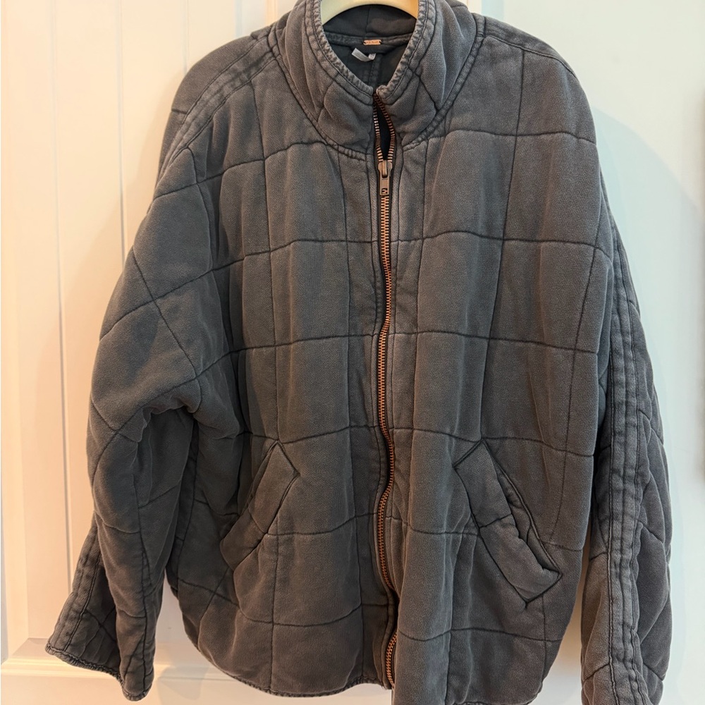 Free People Dolman Quilted Knit Jacket